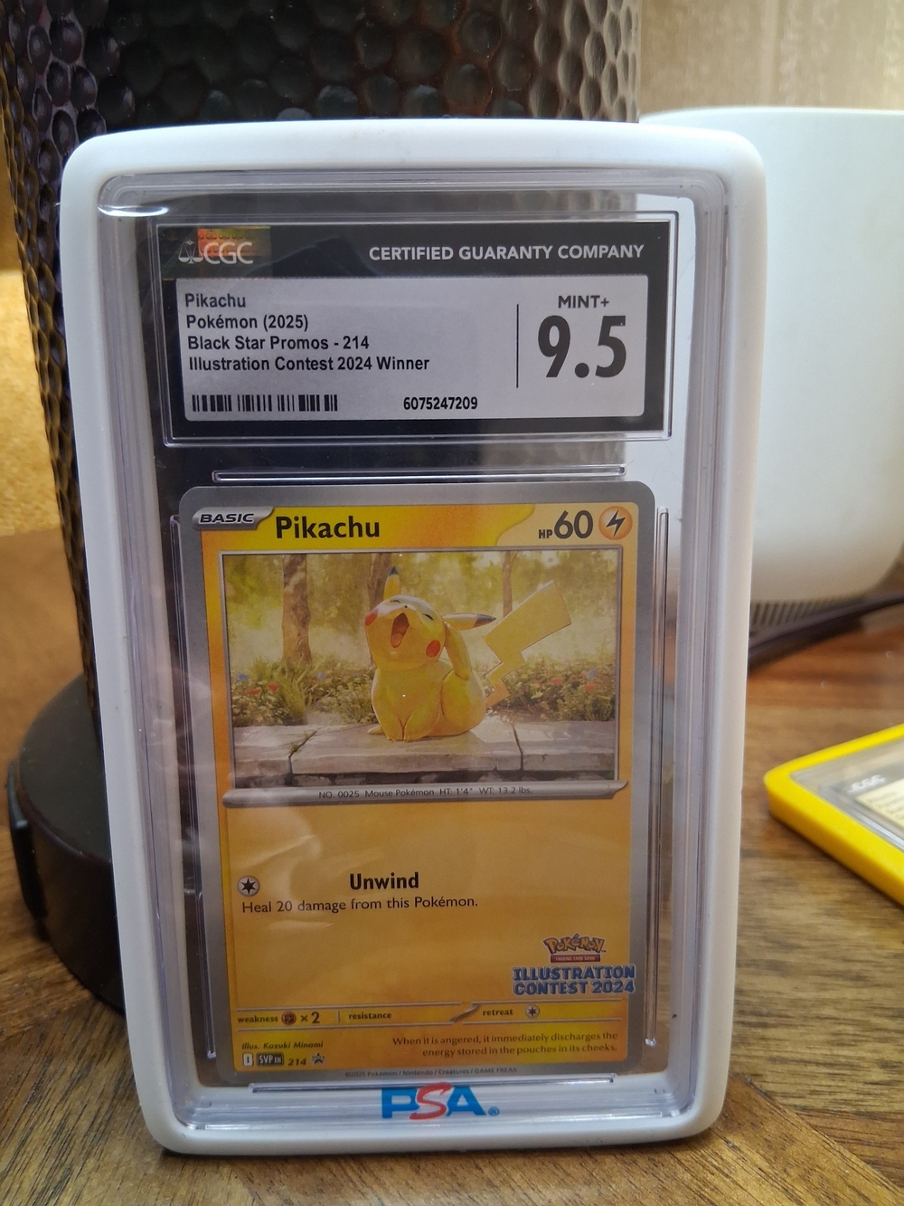 Pokemon Pikachu Yellow Trading Card PSA 9.5